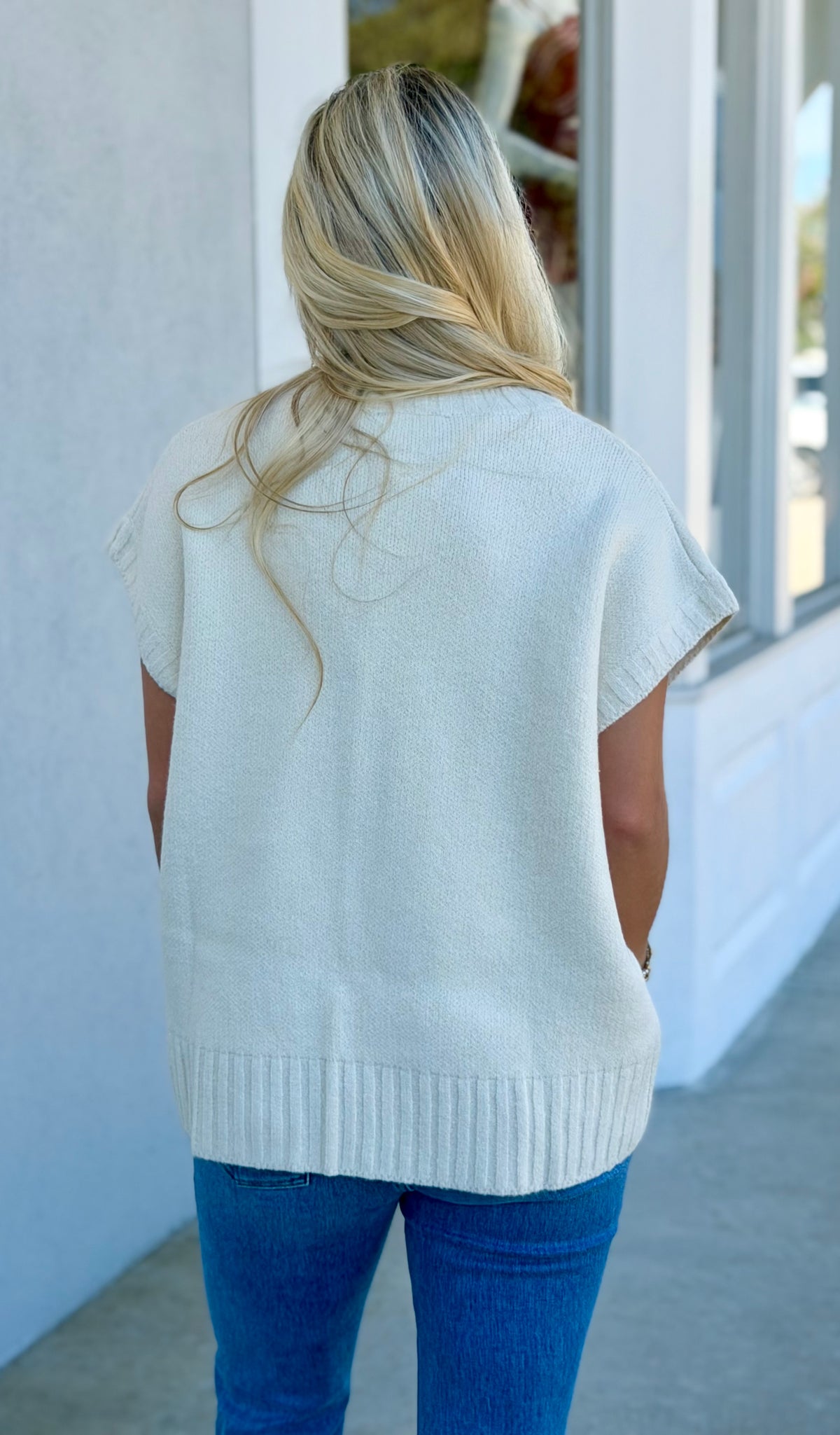 Off White Sweater Vest
