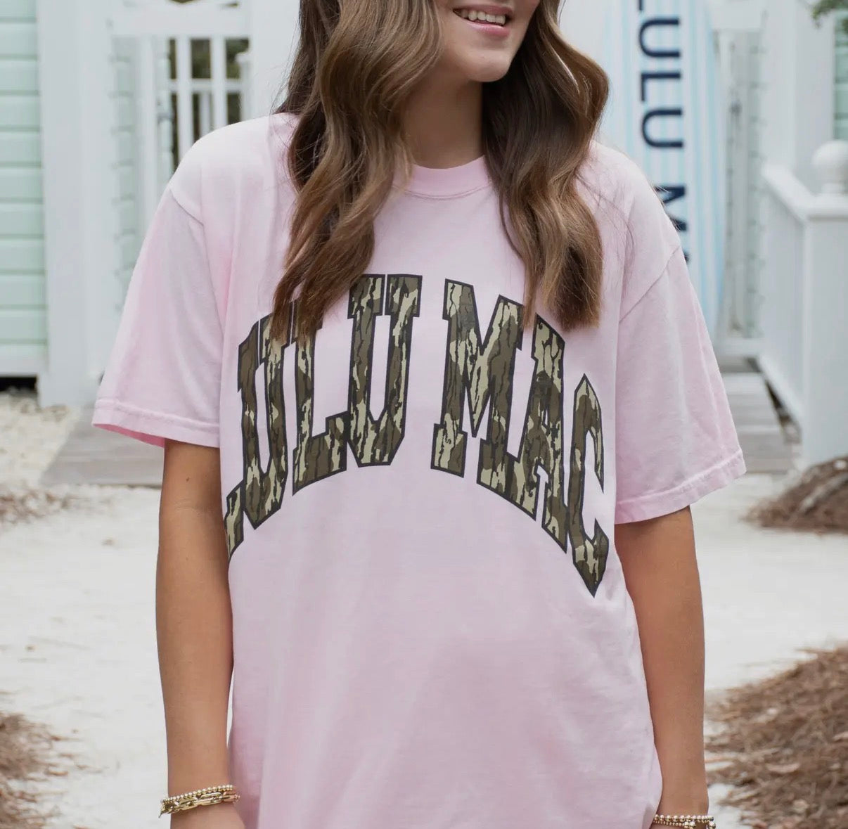 LULU MAC Mossy Oak Tee, Oak Blossom