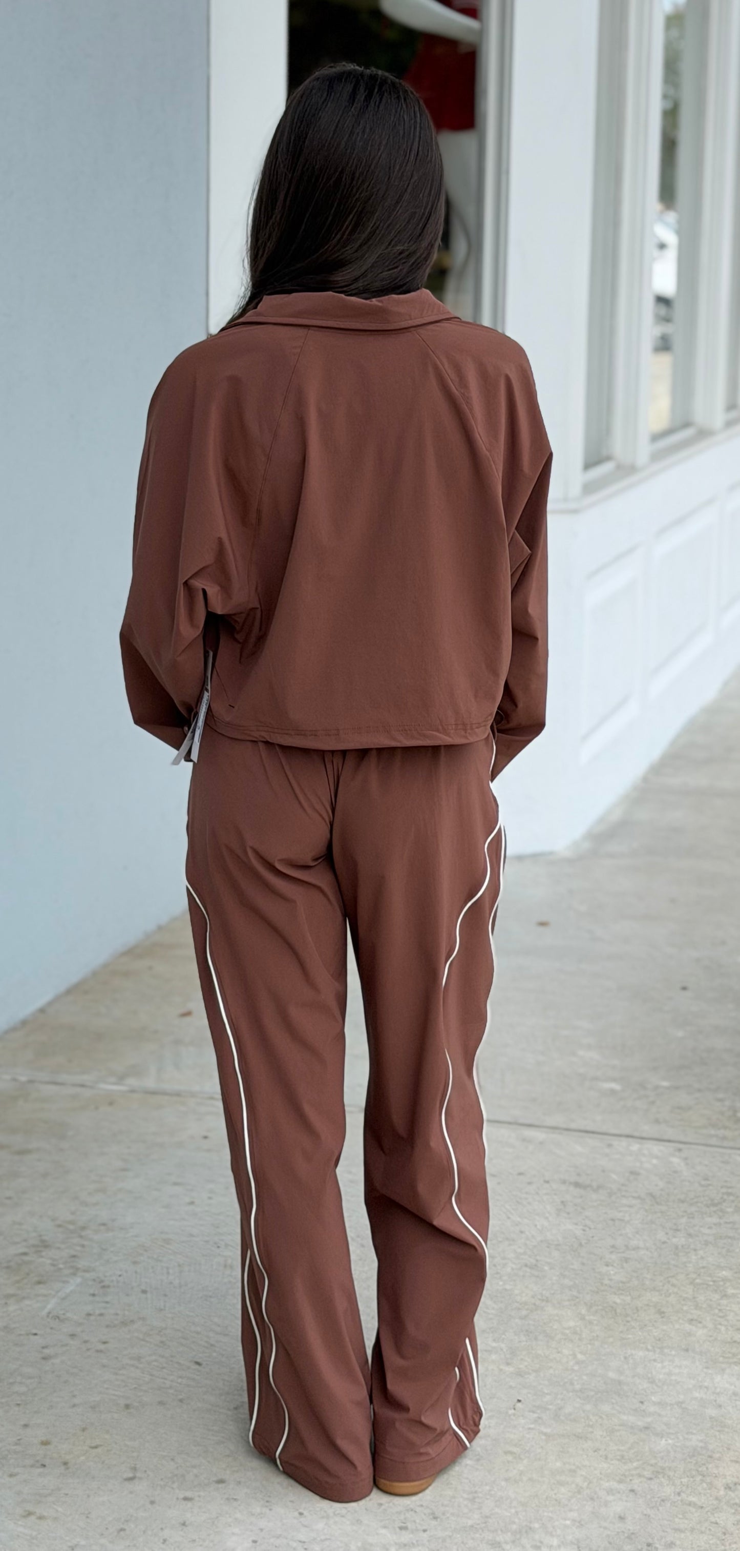 Sculpt Half Zip Pullover , Cocoa