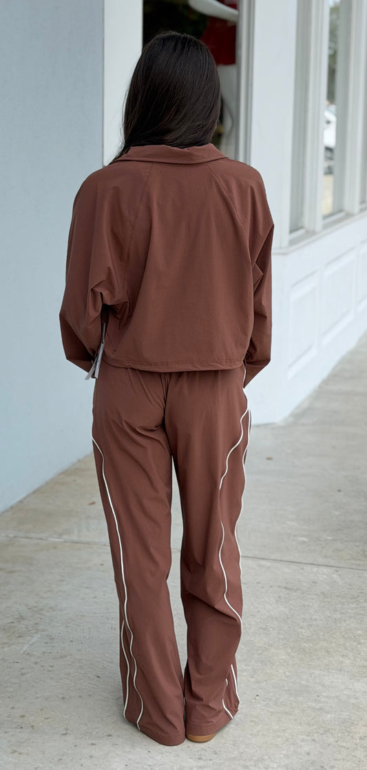 Sculpt Half Zip Pullover , Cocoa