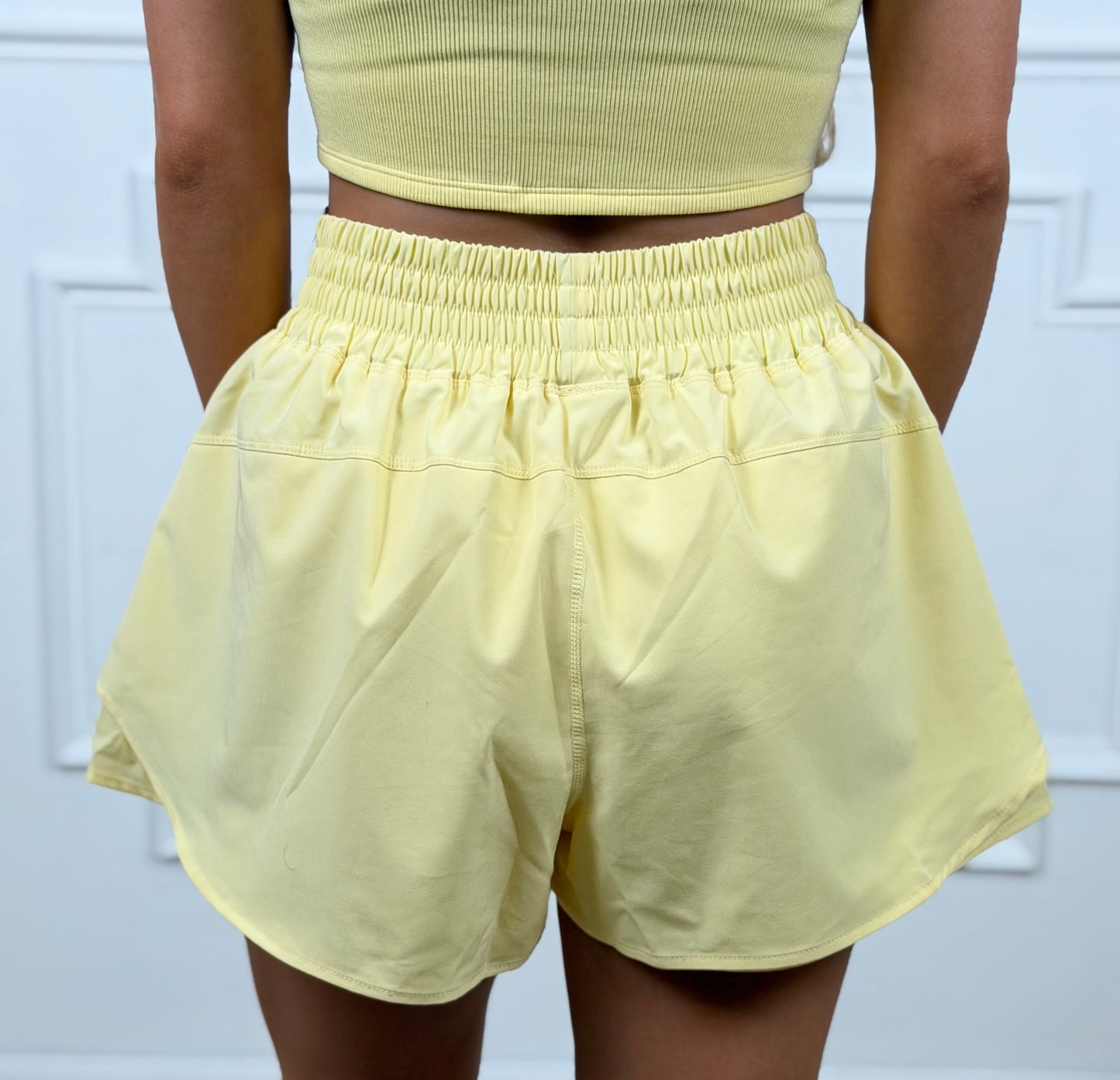 Breeze Flutter Shorts, Yellow Glow