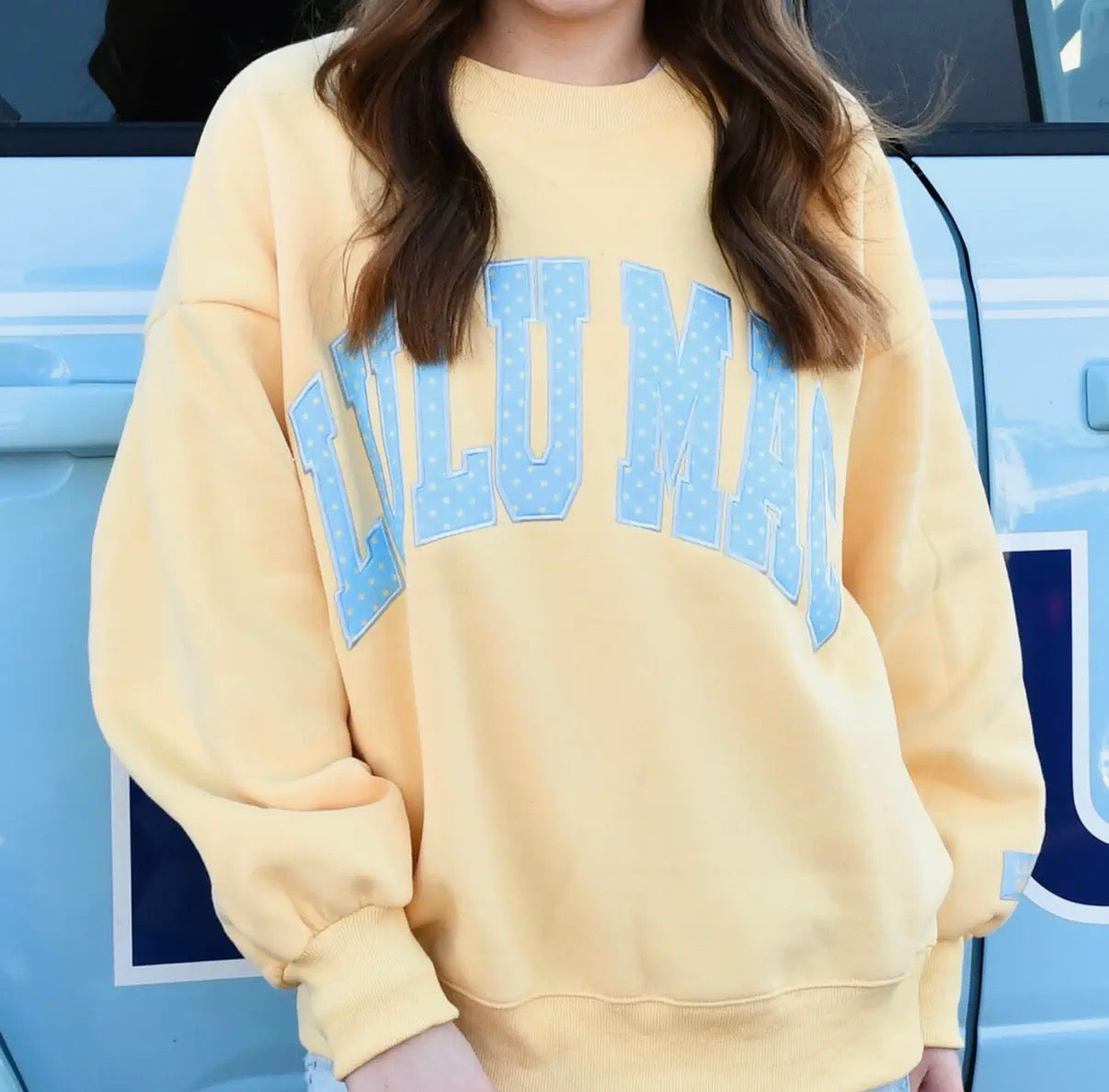 Lulu Mac Polka Dot Sweatshirt, Butter