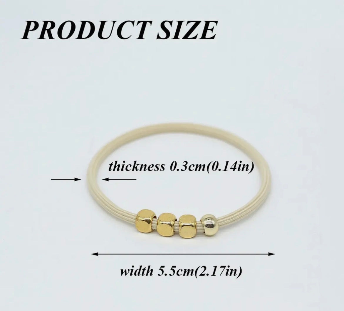 Braided Bohemian Hair Scrunchies, Mocha