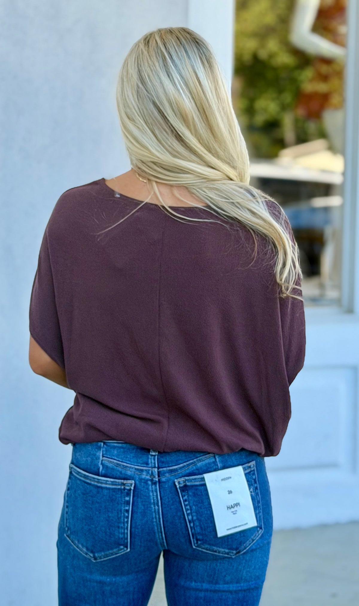 Signature Scuba Essential Dolman Top, Burgundy