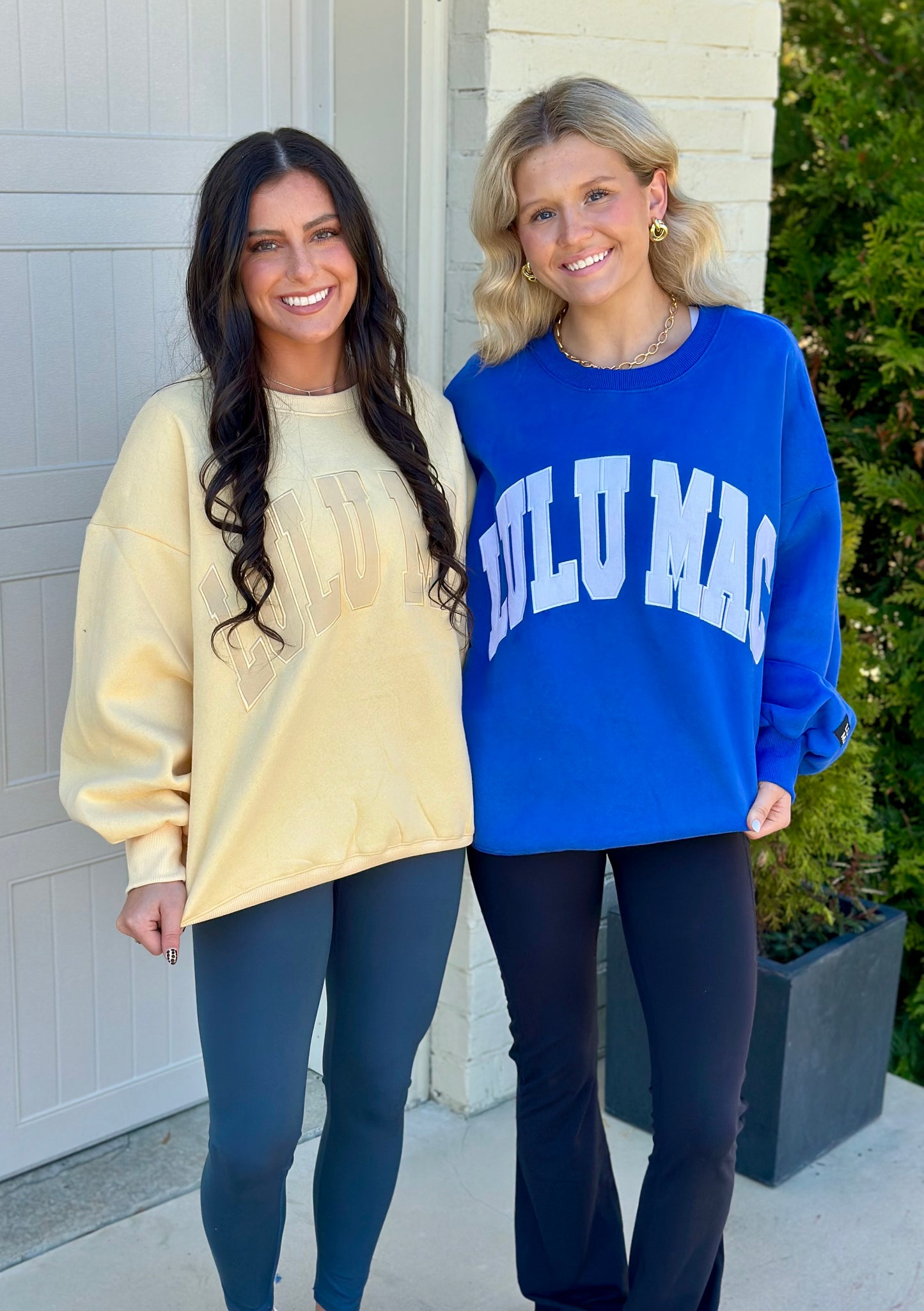 Stitch Lulu Mac Sweatshirt, Royal/White