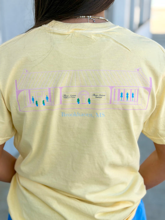 Yellow Three Sisters Tee