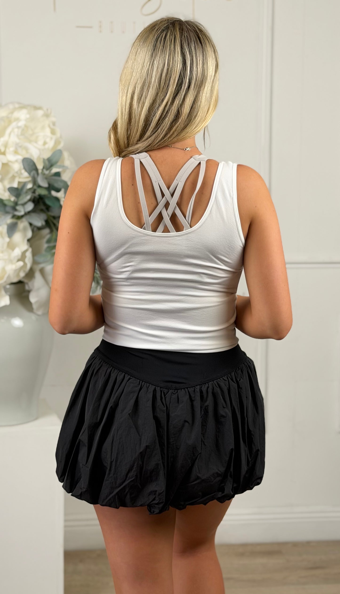 Bubble Activewear Skort, Black