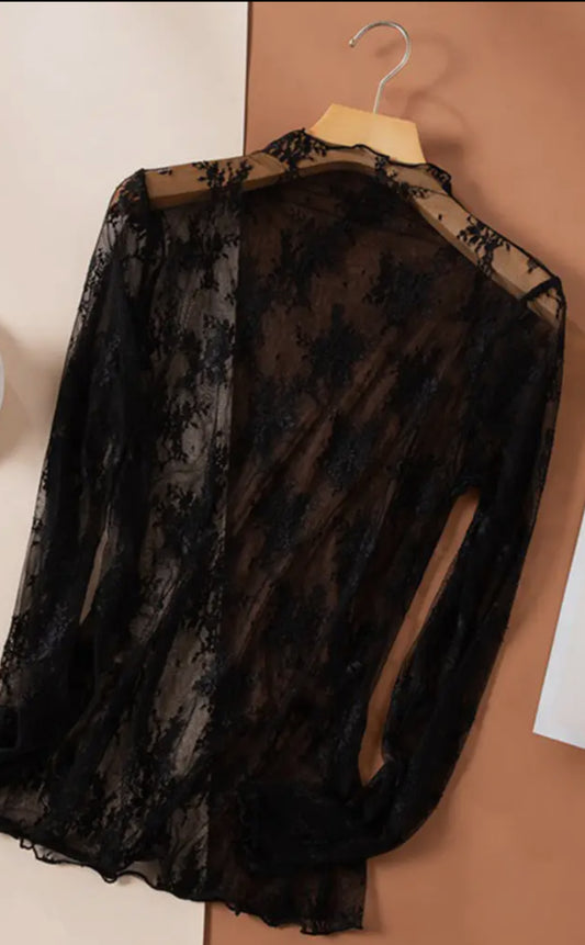 Black Lace Shirt