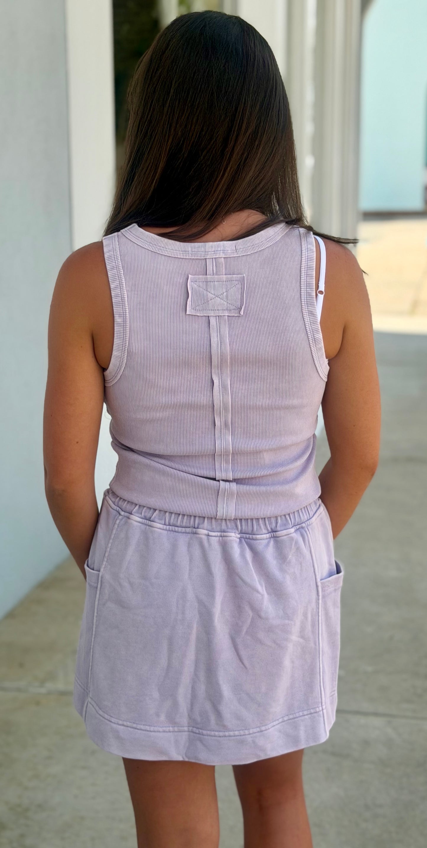 Mineral Wash Side Pocket Skort