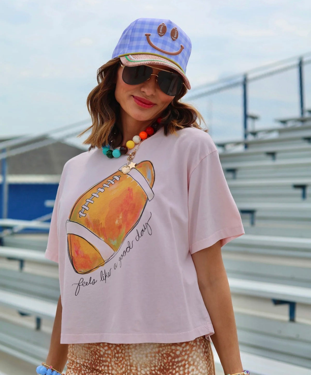 Football Crop Tee