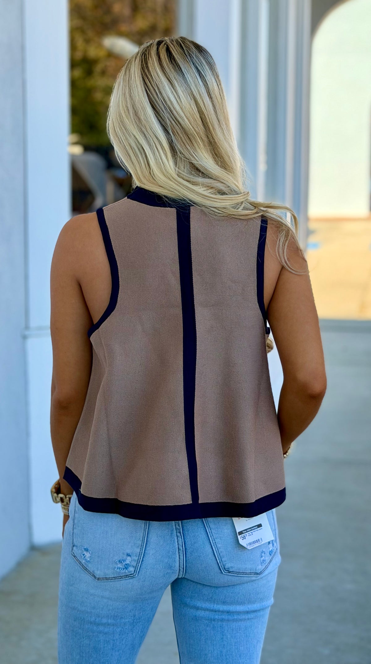 Mocha Mousse Sleeveless Top