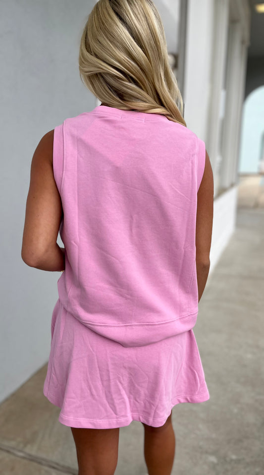 Punch Elastic Waistband Skort