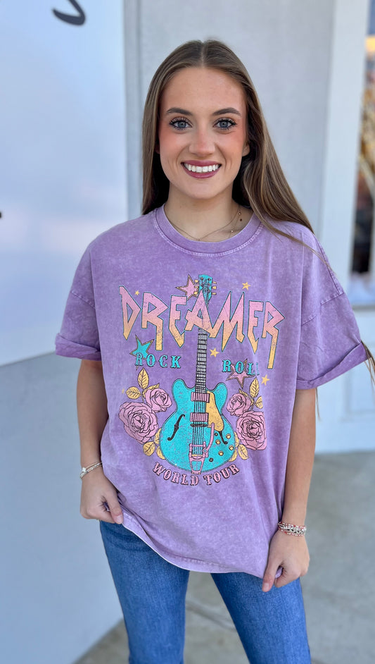 Lavender Dreamer Rock N Roll Tee