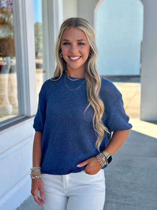 Navy Sweater