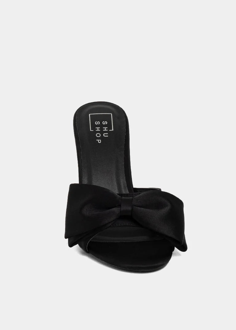 Elena Black Bow Heel