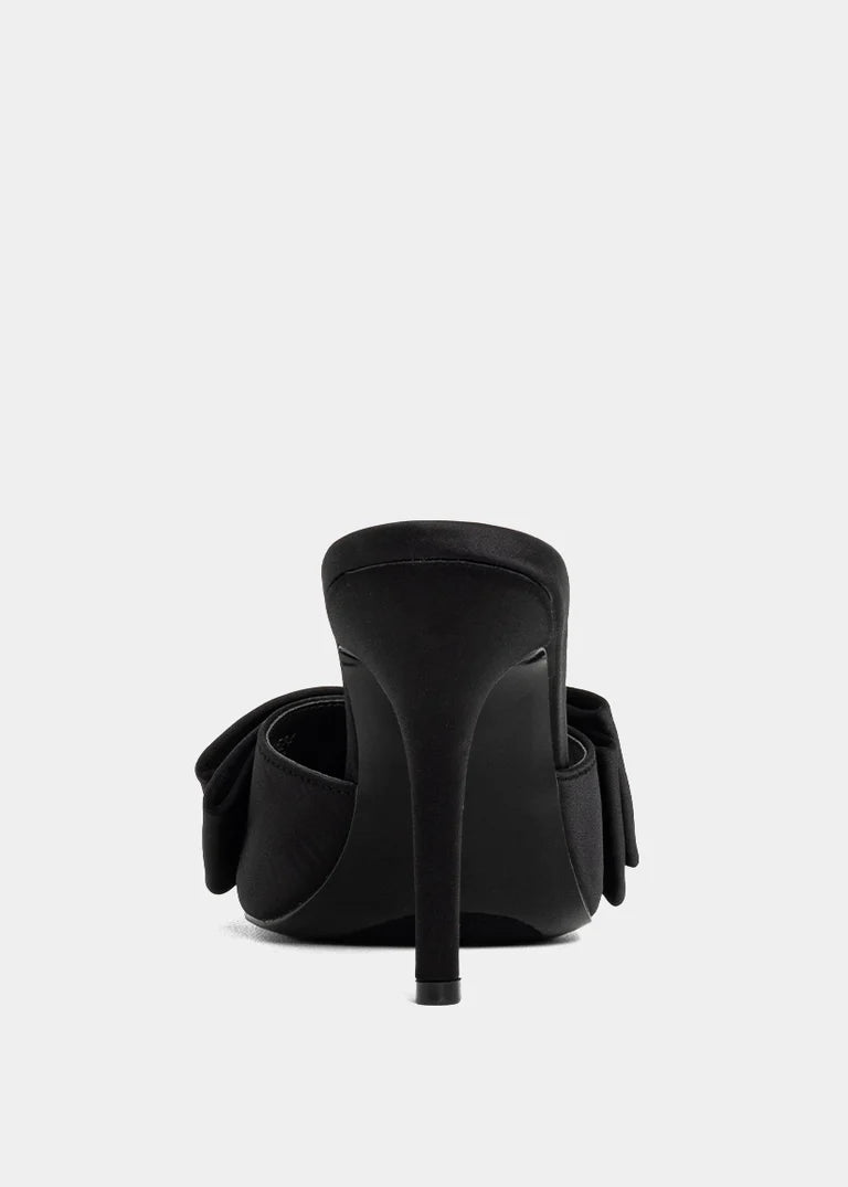 Elena Black Bow Heel