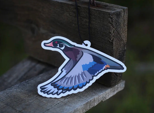 Car Air Freshener, Wood Duck- Winter Ice