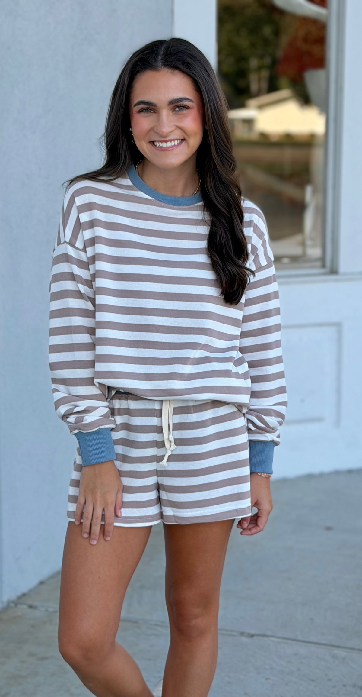 Averil Striped Lounge Shorts