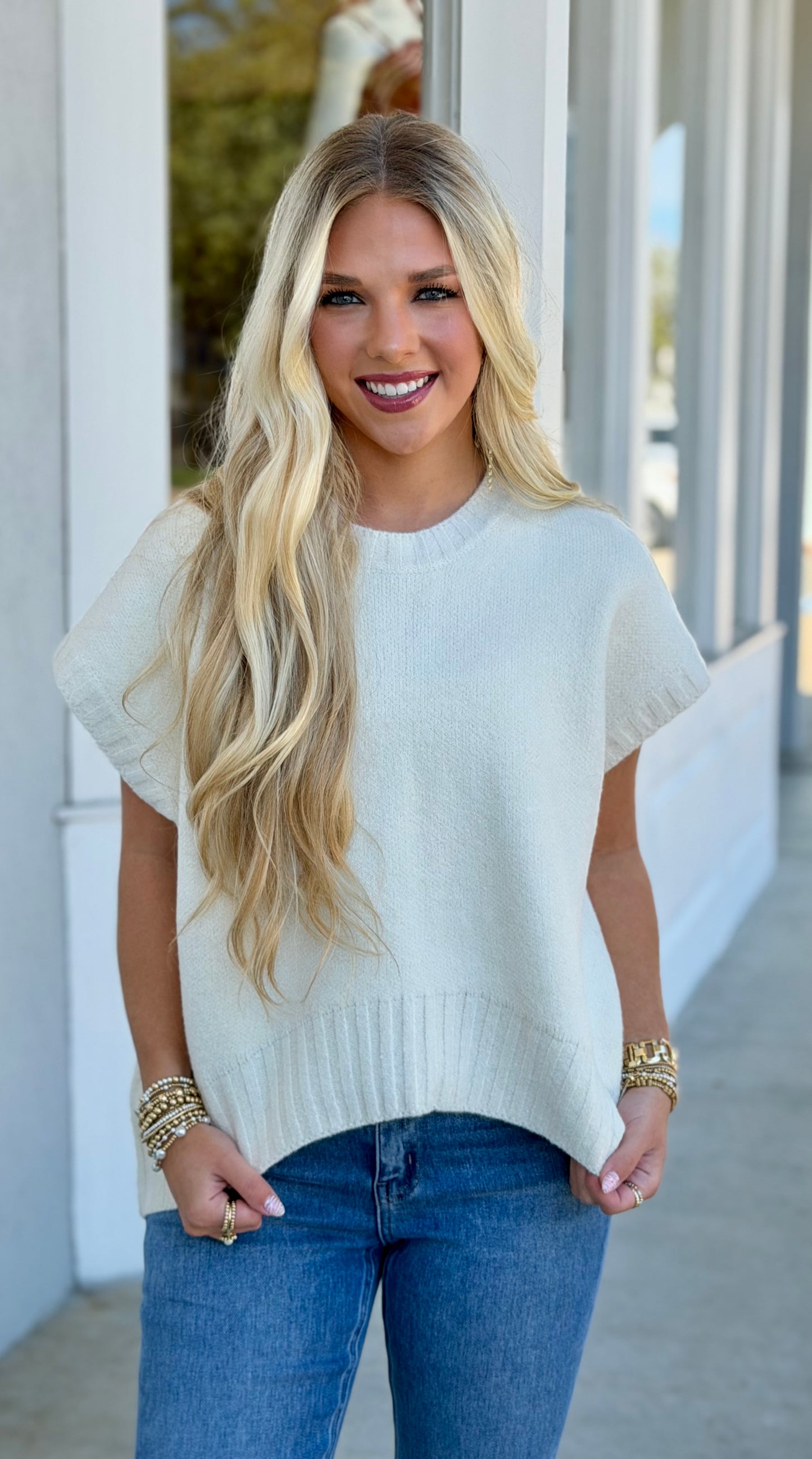 Off White Sweater Vest