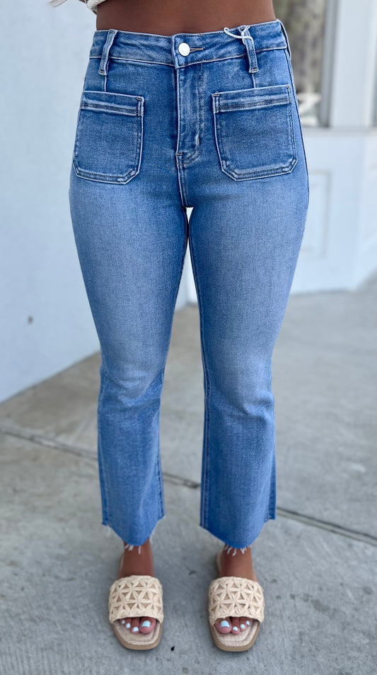 High Rise Crop Flare