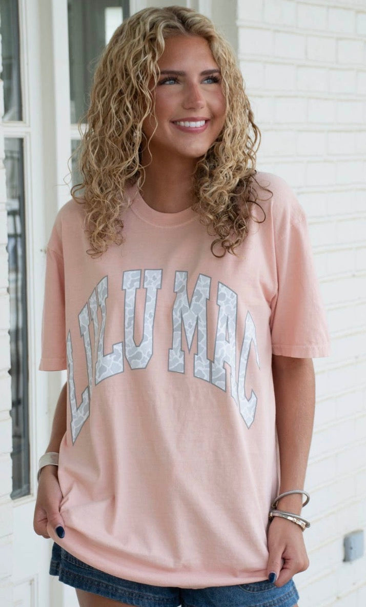Grey Camo Comfort Color Lulu Mac, Peachy