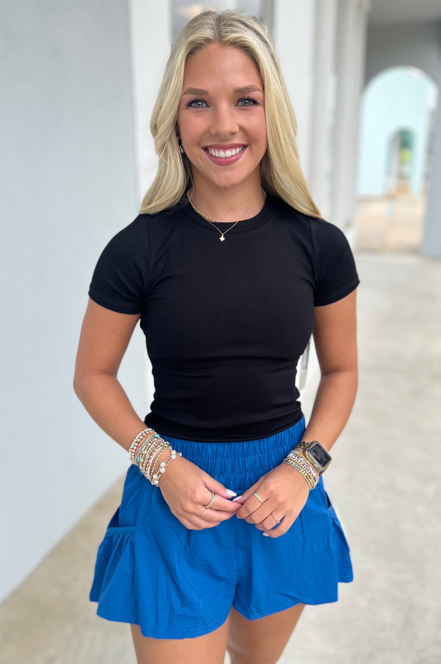 Chic Breeze Shorts , Classic Blue
