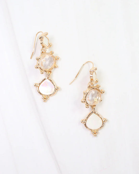 Kalamath Mother Of Pearl Dangle Earrings