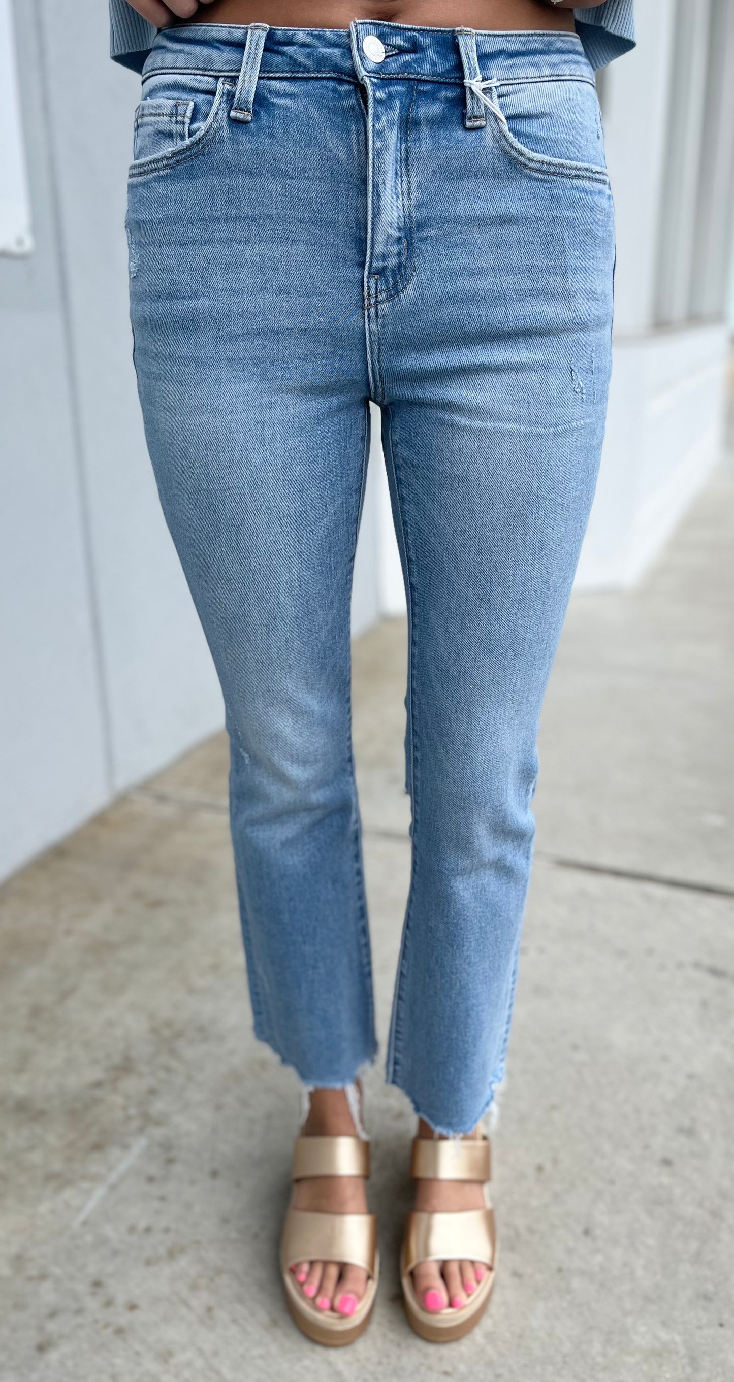 High Rise Kick Flare Jean