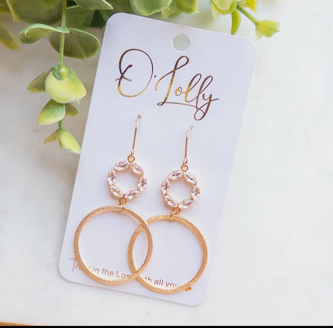 Jenny Hoop Dangle Earrings