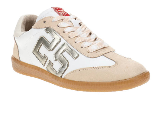 Retro 25 White/Gold Sneakers