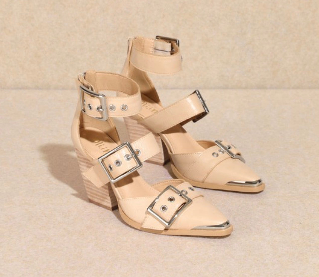 Beige Hendrix Pointed Toe