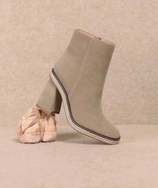 Shelby Apricot Block Heel Bootie