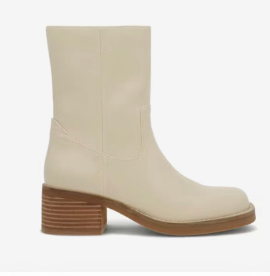 Mia Augustin Mid Shaft Boot, Ivory