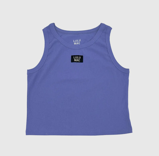 Ribbed Lulu Mac Tank , Royal Blue