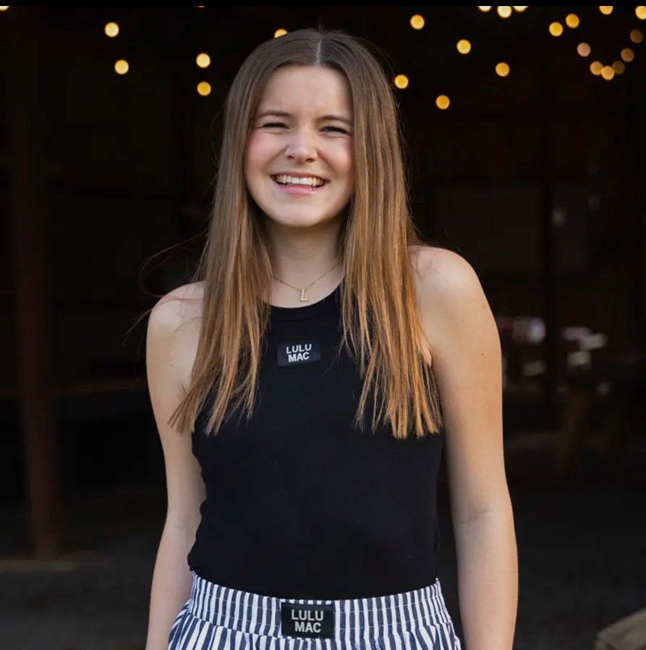 Black Lulu Mac Tank Top