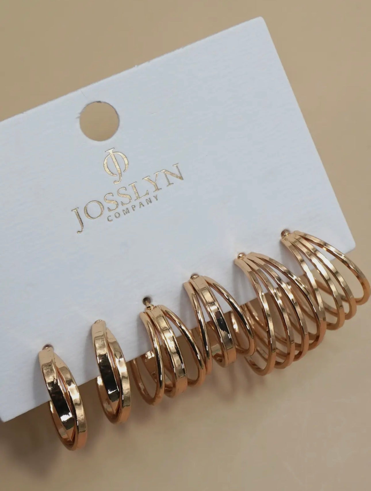 Gold Trio Earrings