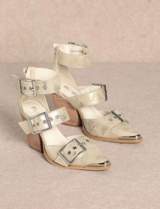 Gold Hendrix Stiletto Sandal