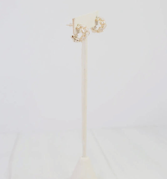 Elloree Crystal Hoop Gold
