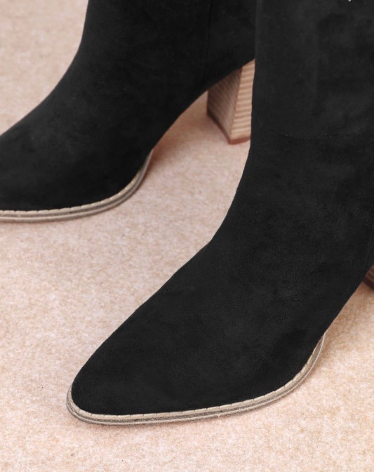 Black Naya Suede Tall Boot