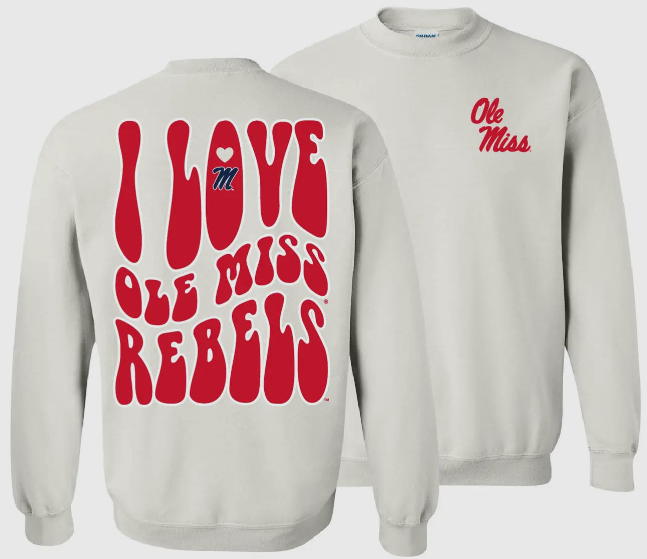 Love Team Sweatshirt , Ole Miss
