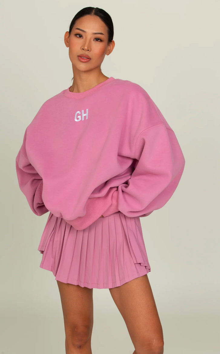 Pale Berry GH Embroidered Sweatshirt