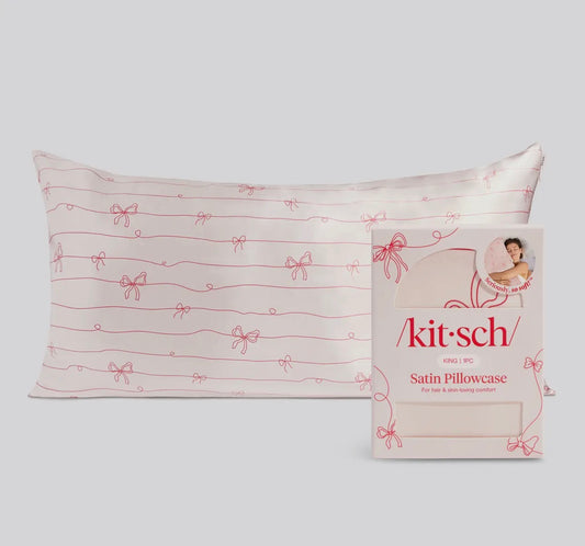 Satin Pillowcase-Bows King