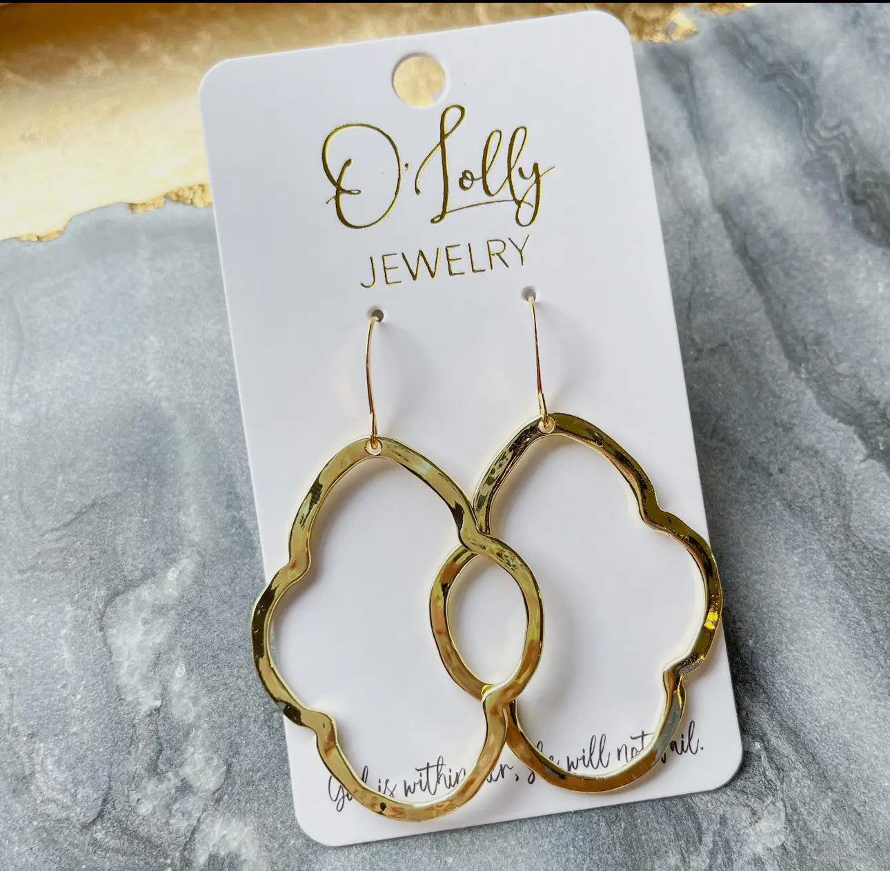 Gold O Lolly Earrings 2