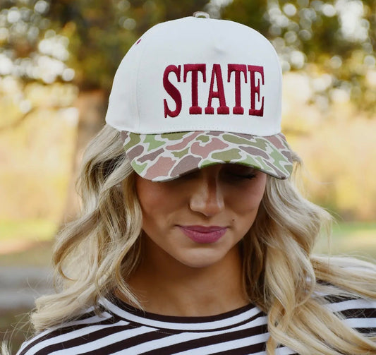 State Lulu Mac Camo Hat