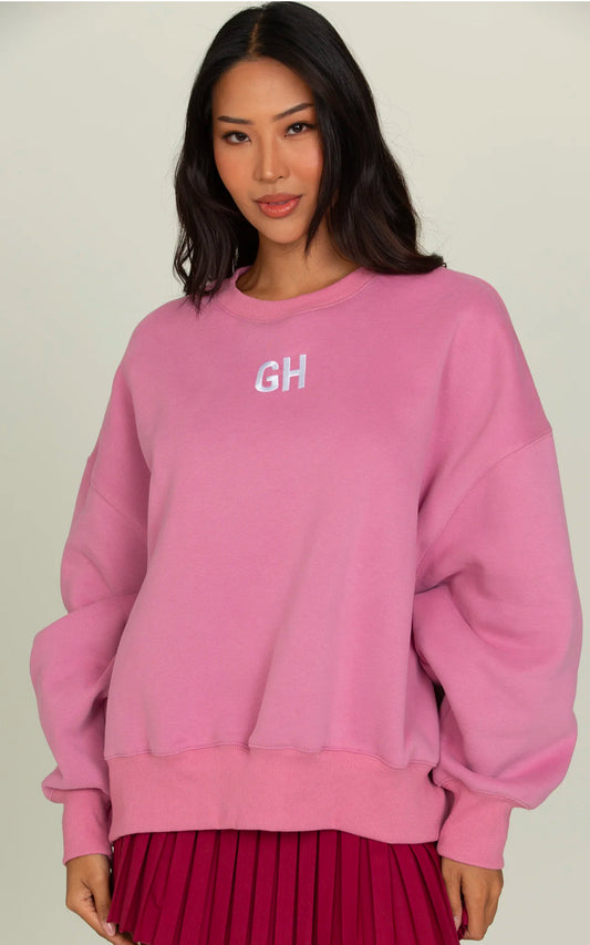 Pale Berry GH Embroidered Sweatshirt