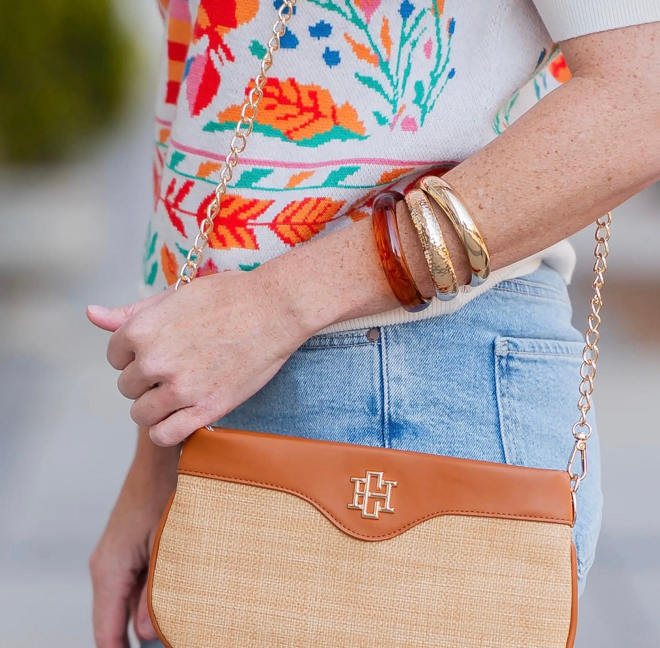 Mercer Crossbody Natural Saddle