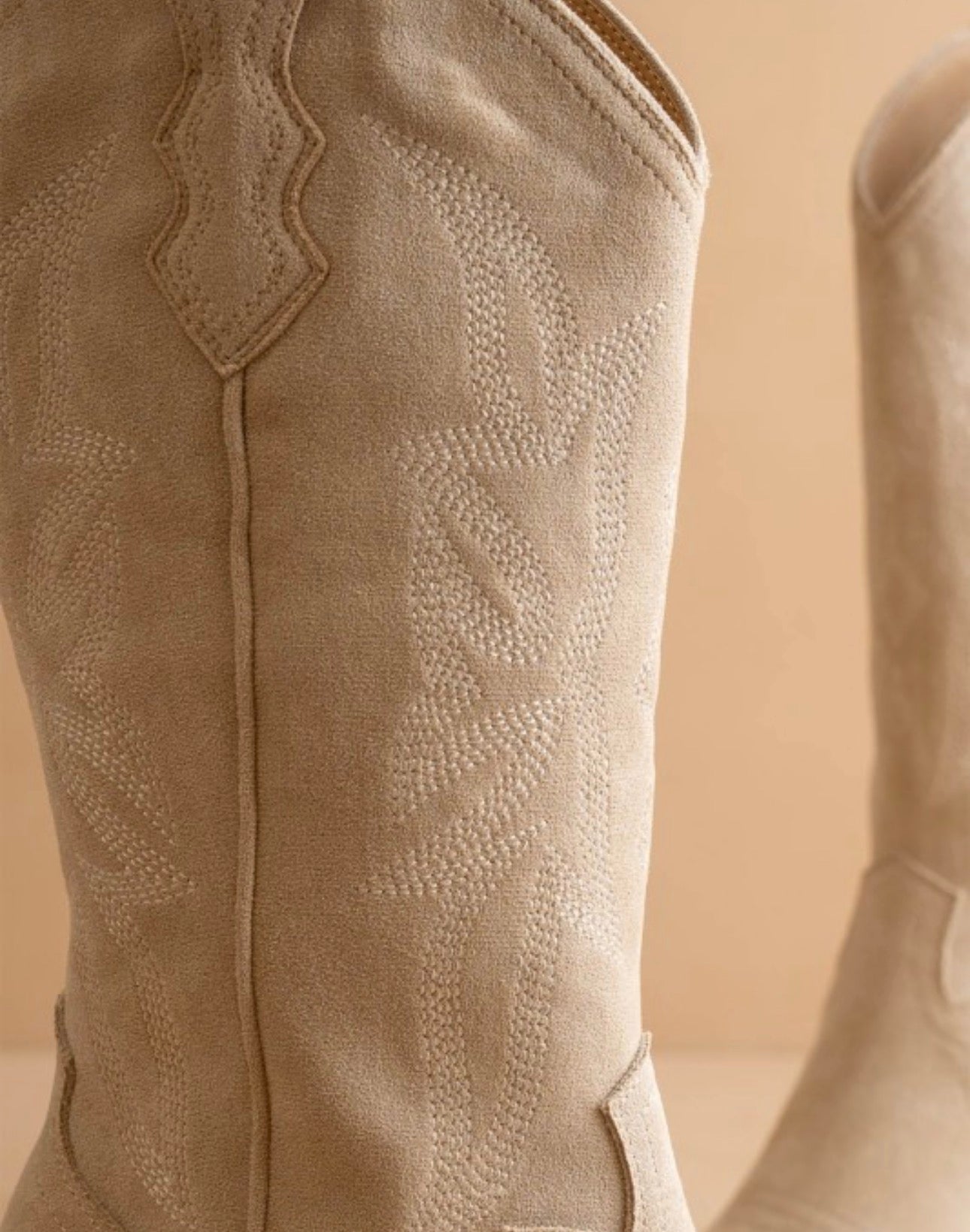 Sahara Cream Suede Boots