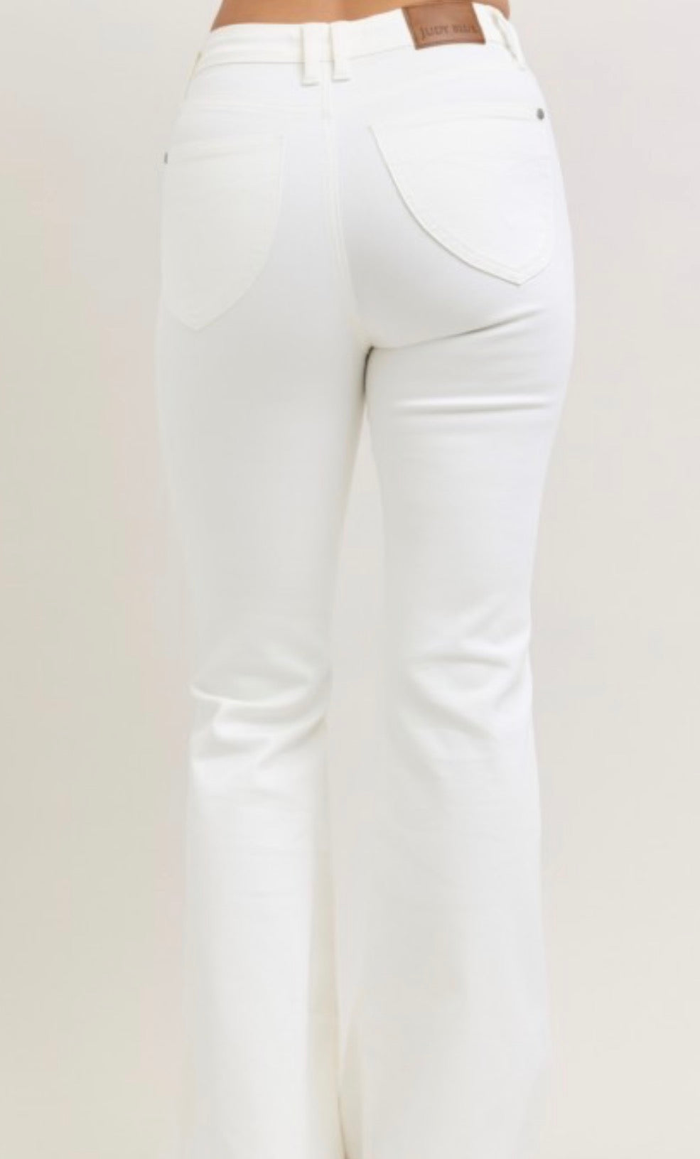 HW Tummy Control White Flares
