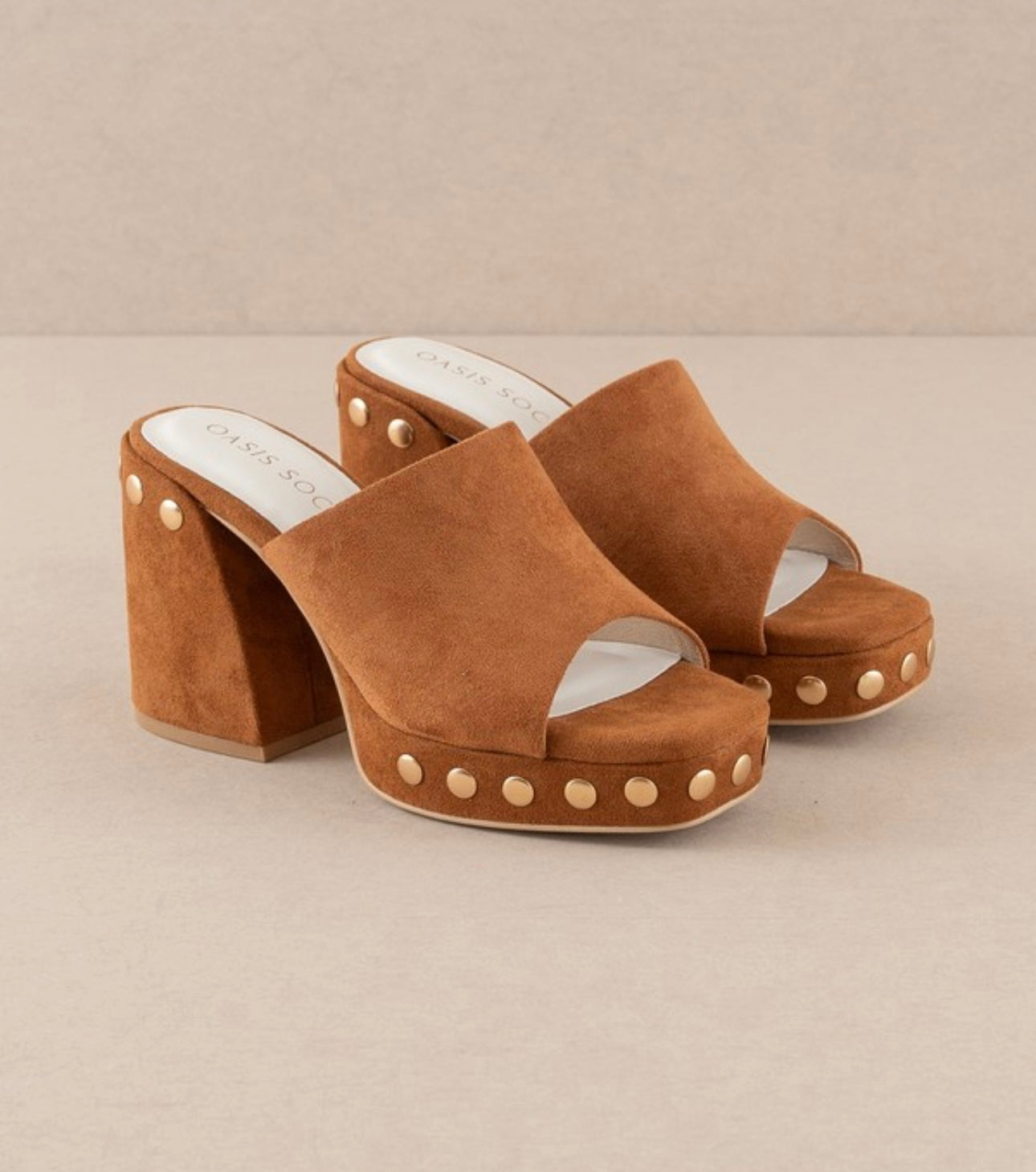 Caramel The Leona Sudded Platform Heel