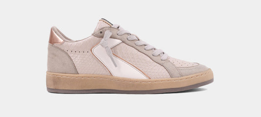 Salma Beige Snake Sneaker